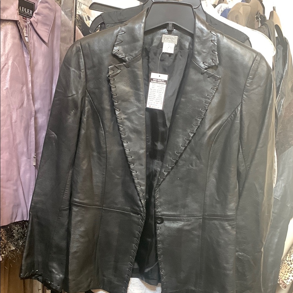 Cache Black Blazer-Style Jacket with Classic Lapel